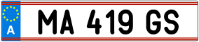 Trailer License Plate